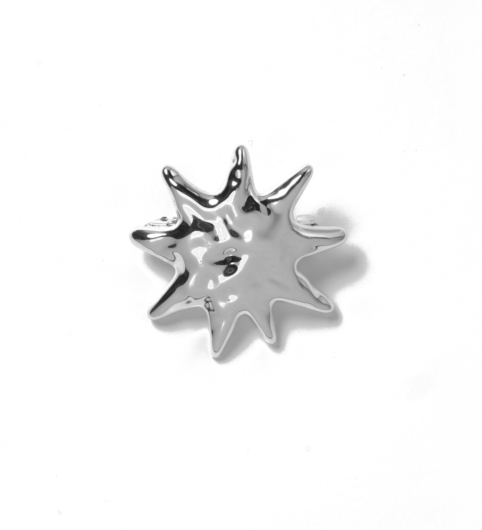 Sun Barrette Silver Plated
