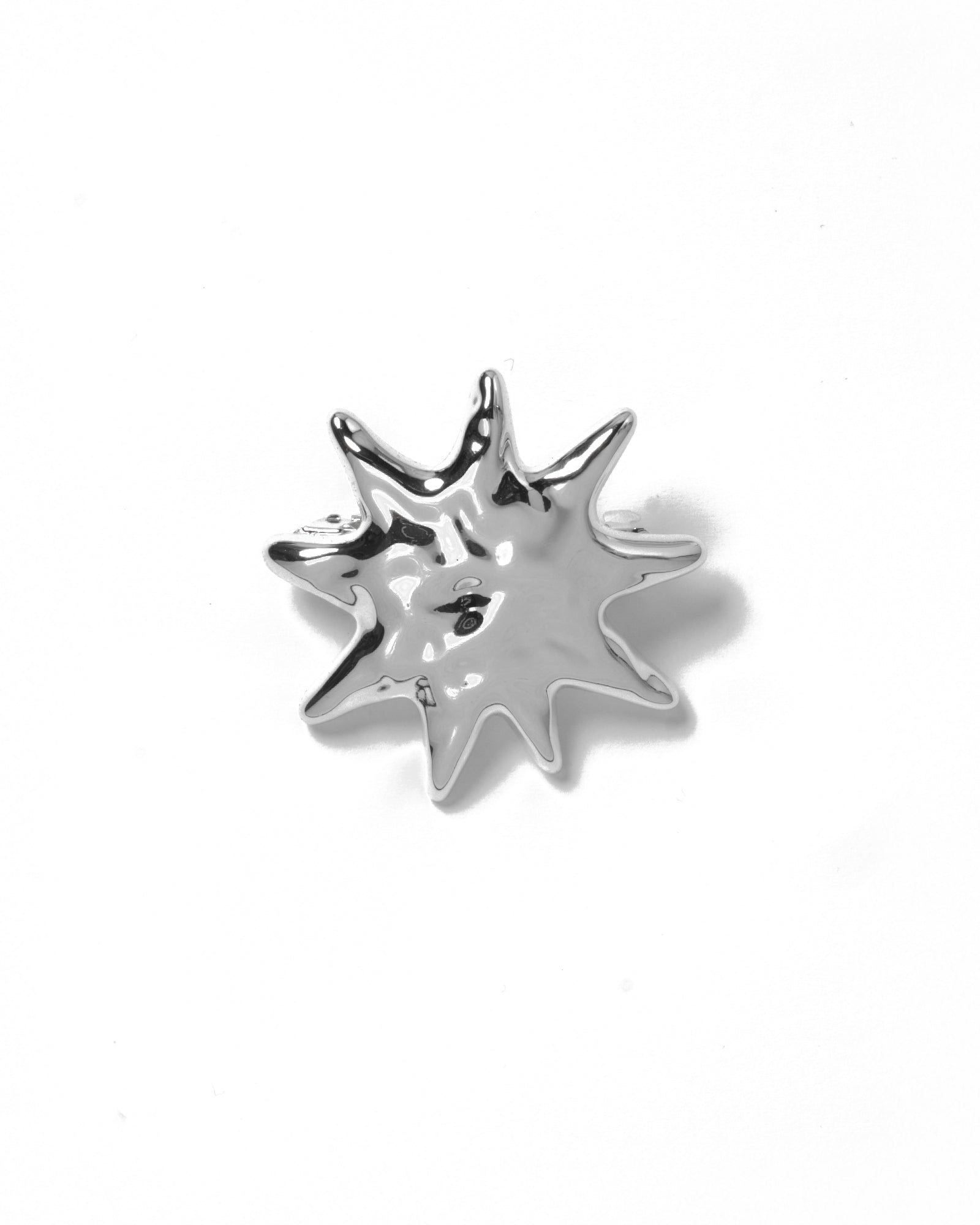 Sun Barrette Silver Plated