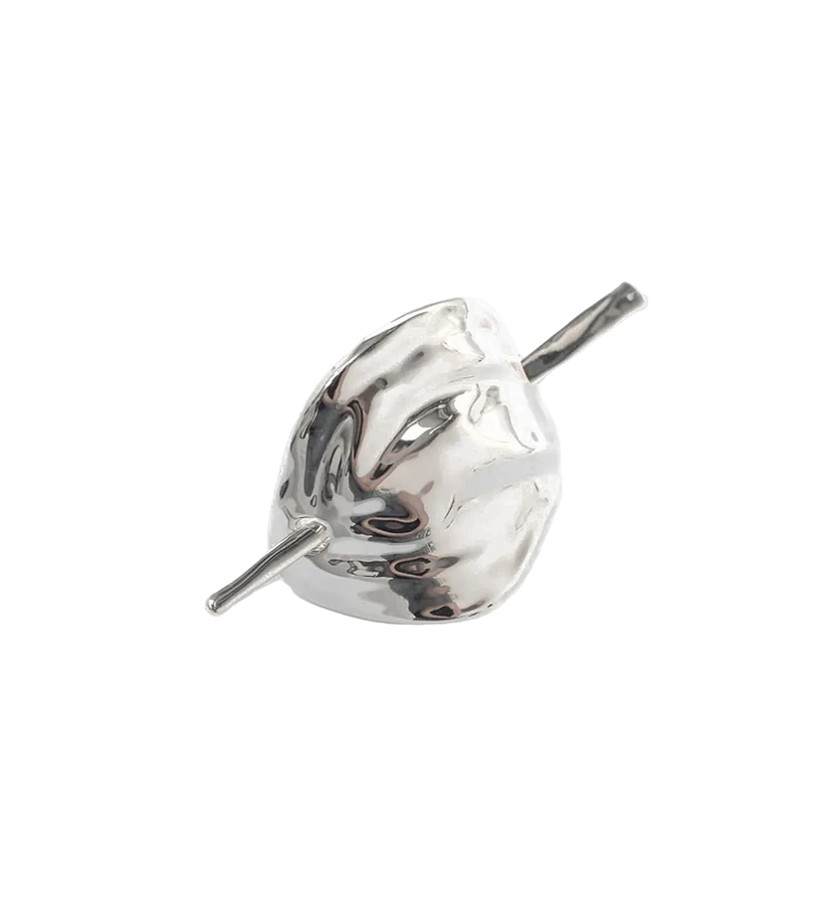 Bean French Pin Silver Plated