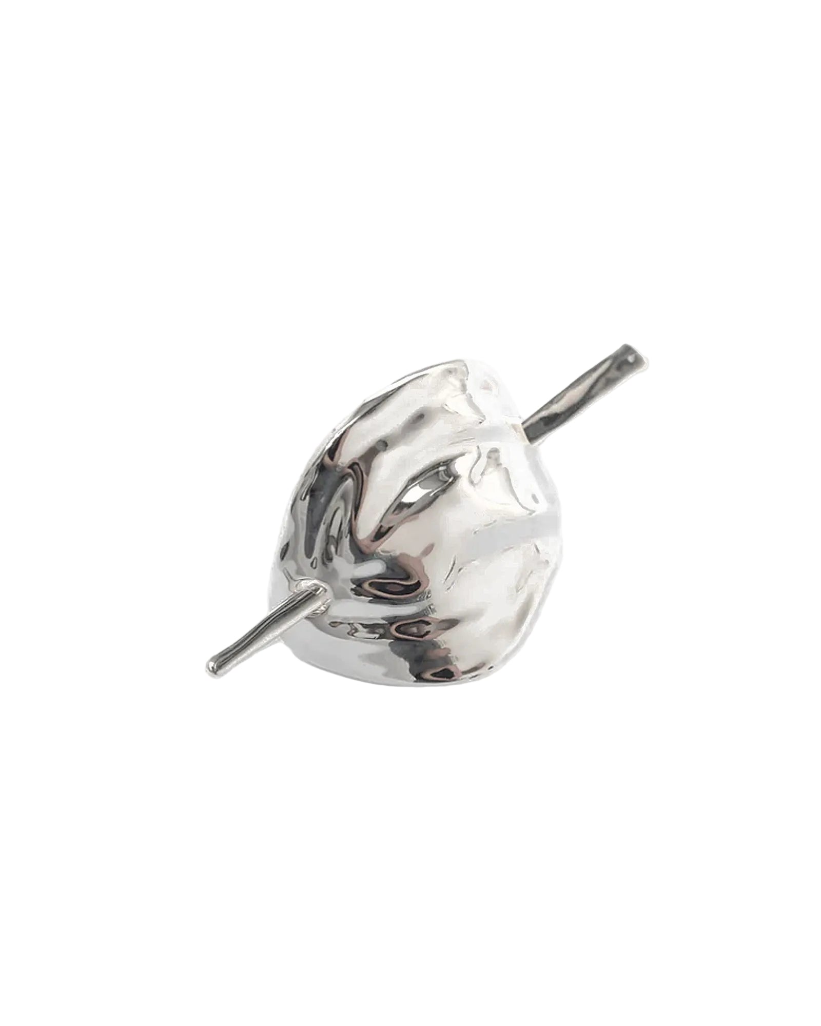 Bean French Pin Silver Plated