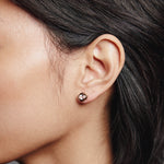 Cora Studs 14k Gold Plated, White Topaz