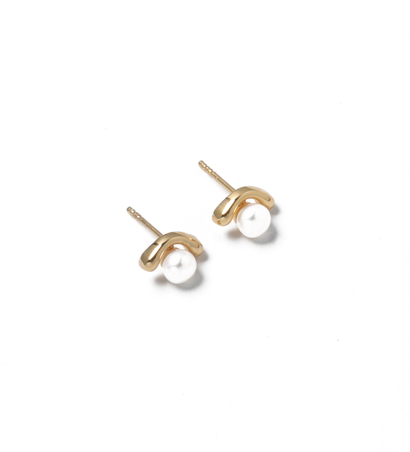 Ellis Studs 14k Gold Plated, Freshwater Pearls