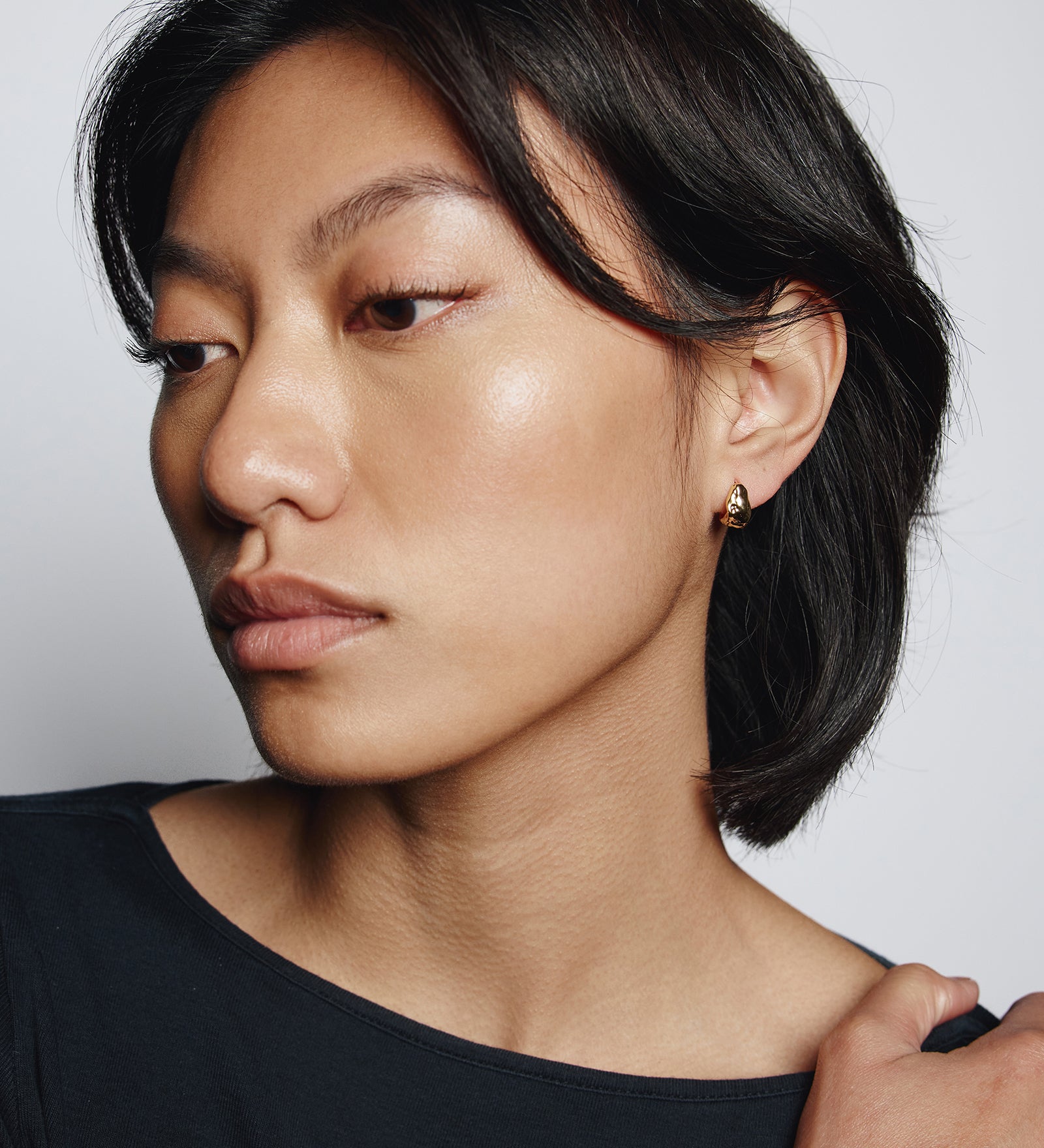 Small Roden Hoops 14k Gold Plated