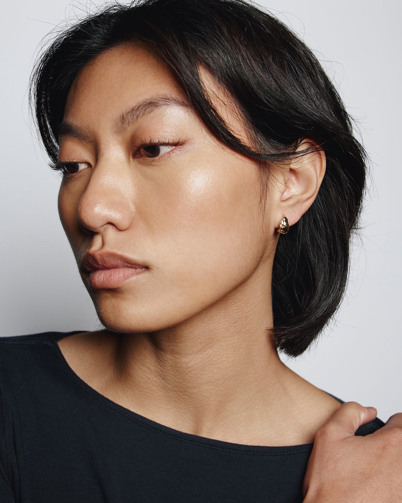 Small Roden Hoops 14k Gold Plated