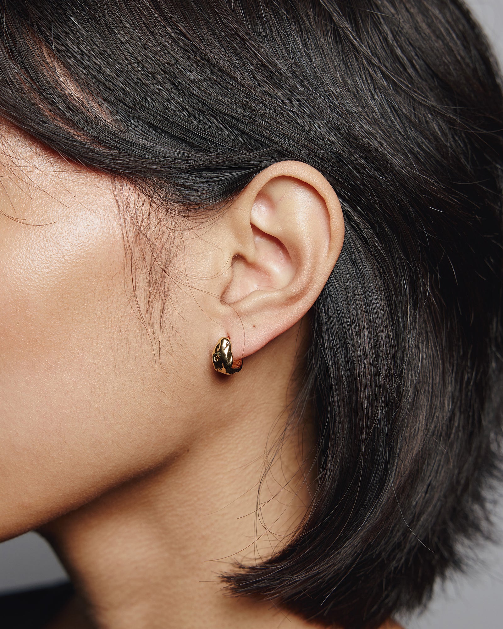 Small Roden Hoops 14k Gold Plated