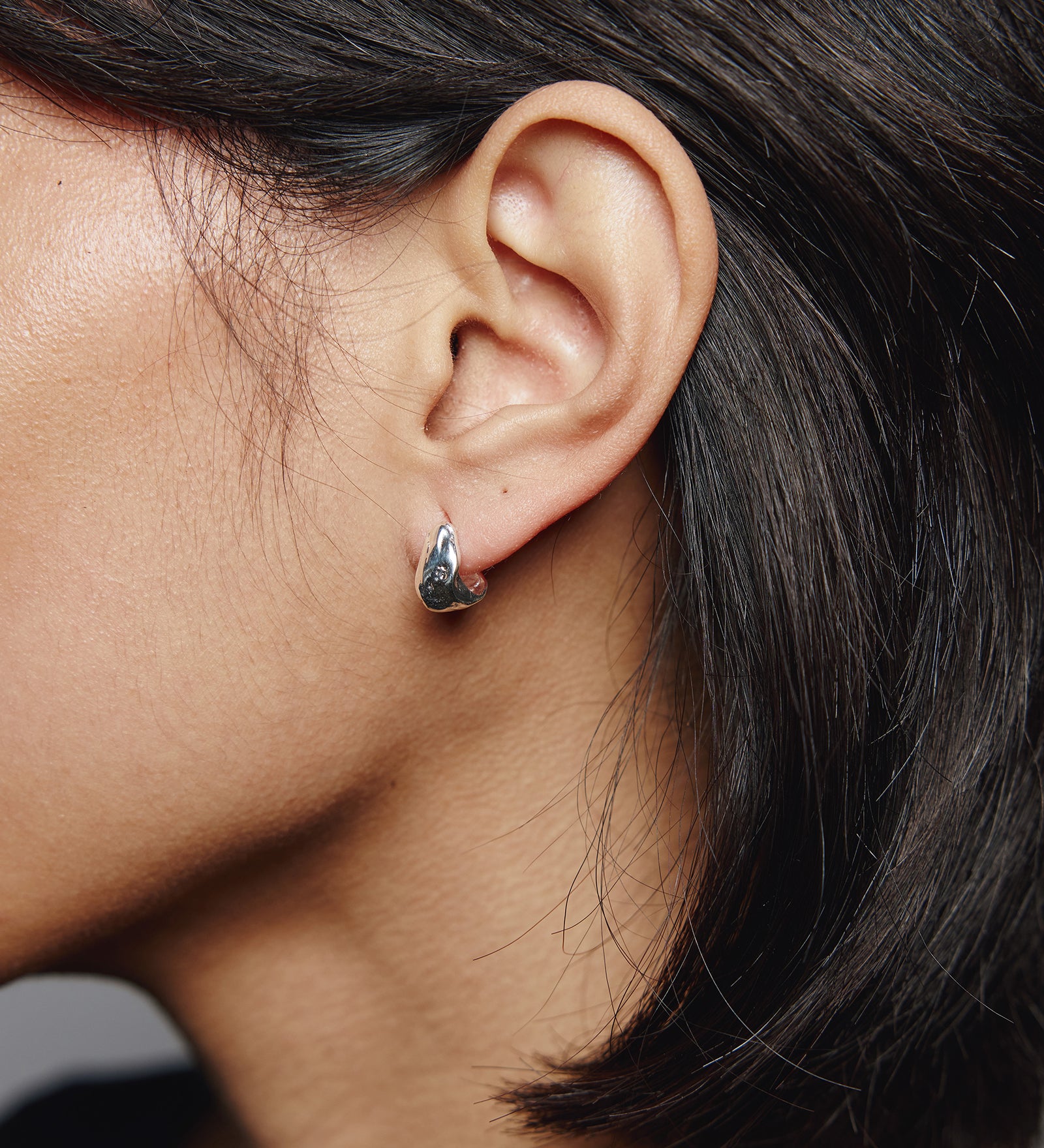 Small Roden Hoops Sterling Silver