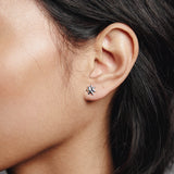 Sun Studs Sterling Silver