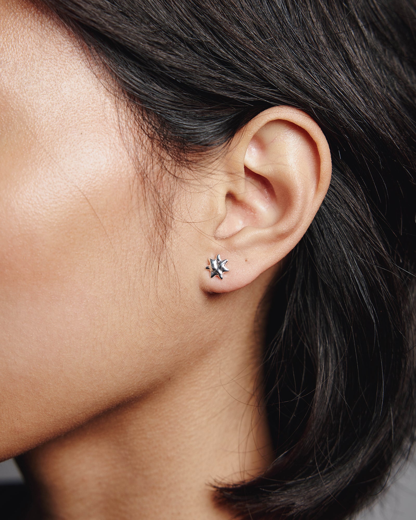 Sun Studs Sterling Silver