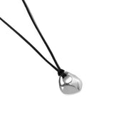 Devon Necklace Sterling Silver, Satin Cord