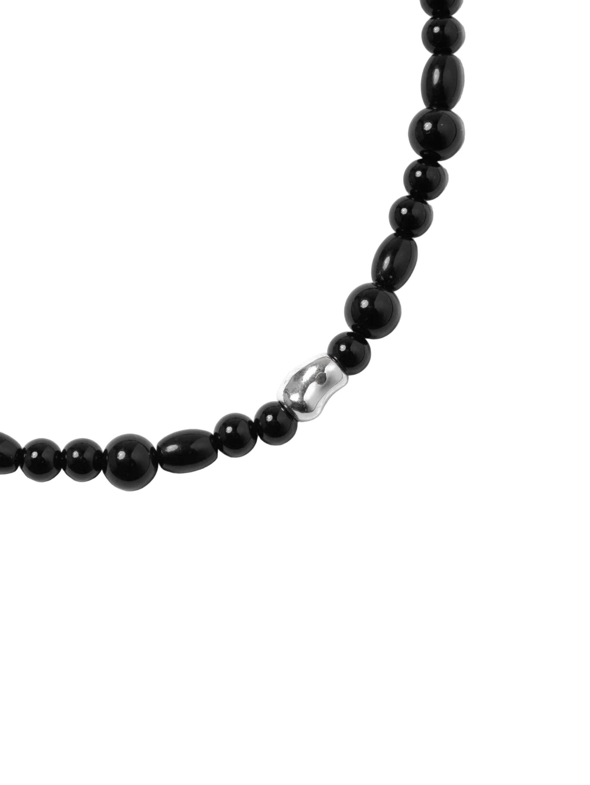 Toby Necklace Sterling Silver, Black Onyx