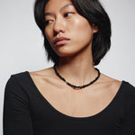 Toby Necklace Sterling Silver, Black Onyx