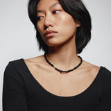 Toby Necklace Sterling Silver, Black Onyx