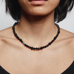 Toby Necklace Sterling Silver, Black Onyx