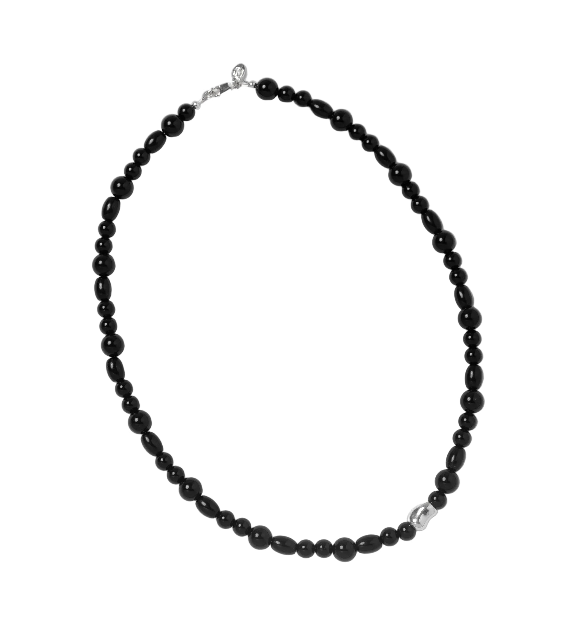 Toby Necklace Sterling Silver, Black Onyx