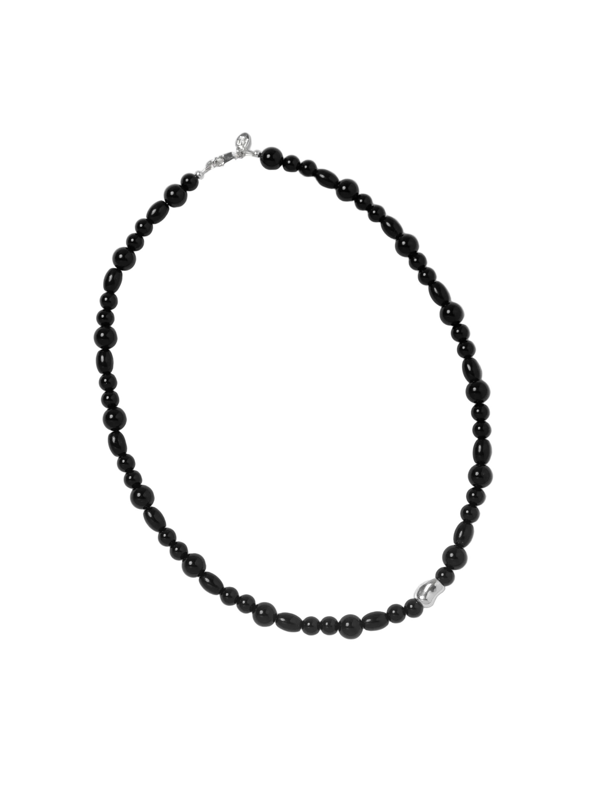 Toby Necklace Sterling Silver, Black Onyx