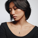 Uma Necklace Sterling Silver, Blue Topaz