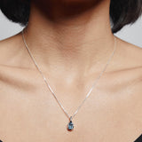Uma Necklace Sterling Silver, Blue Topaz