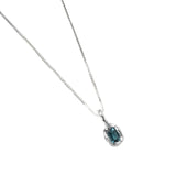 Uma Necklace Sterling Silver, Blue Topaz