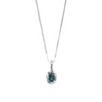 Wolf Circus-Uma Necklace-Necklaces-Sterling Silver, Blue Topaz-Blue Ruby Jewellery-Vancouver Canada