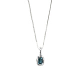 Wolf Circus-Uma Necklace-Necklaces-Sterling Silver, Blue Topaz-Blue Ruby Jewellery-Vancouver Canada