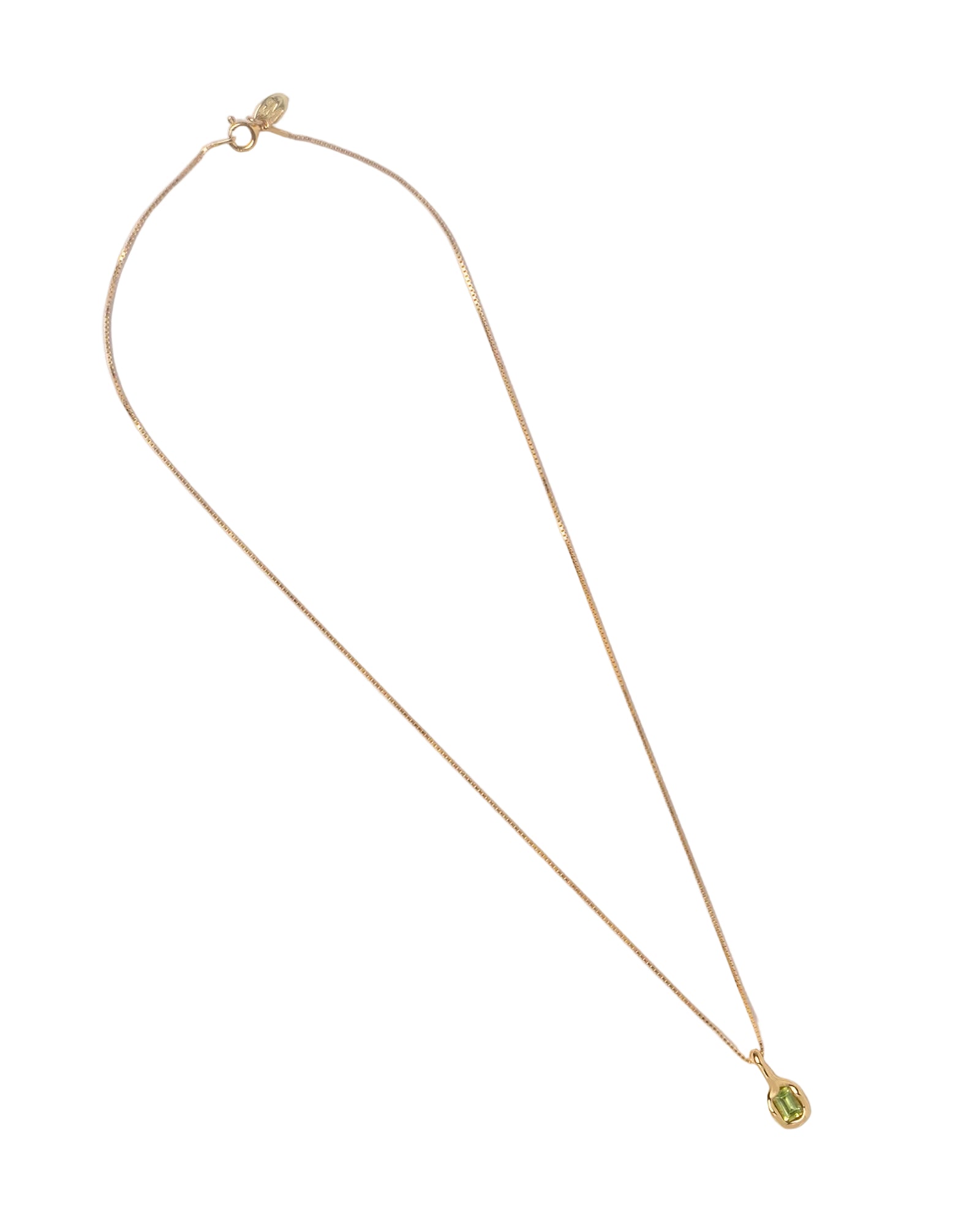 Uma Necklace 14k Gold Plated, Peridot