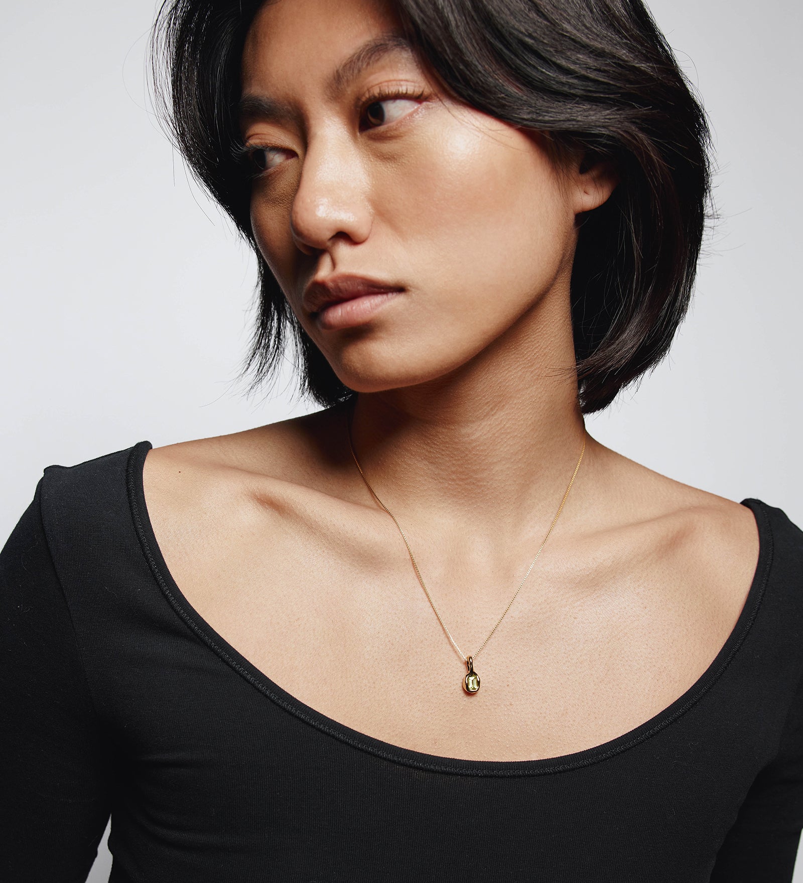 Uma Necklace 14k Gold Plated, Peridot