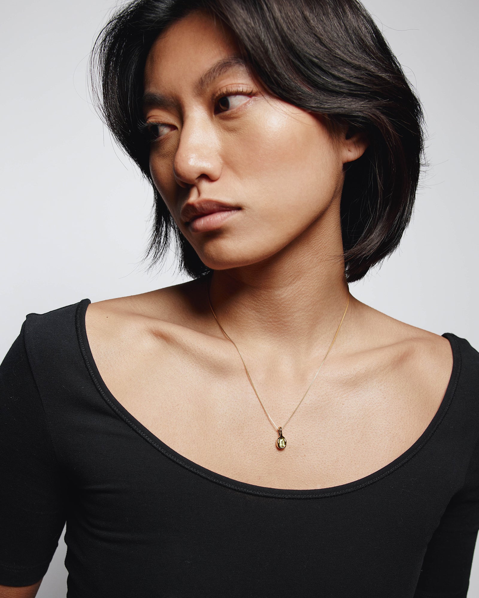 Uma Necklace 14k Gold Plated, Peridot