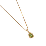 Uma Necklace 14k Gold Plated, Peridot