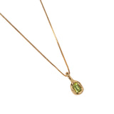 Uma Necklace 14k Gold Plated, Peridot