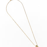 Cora Necklace 14k Gold Plated, White Topaz