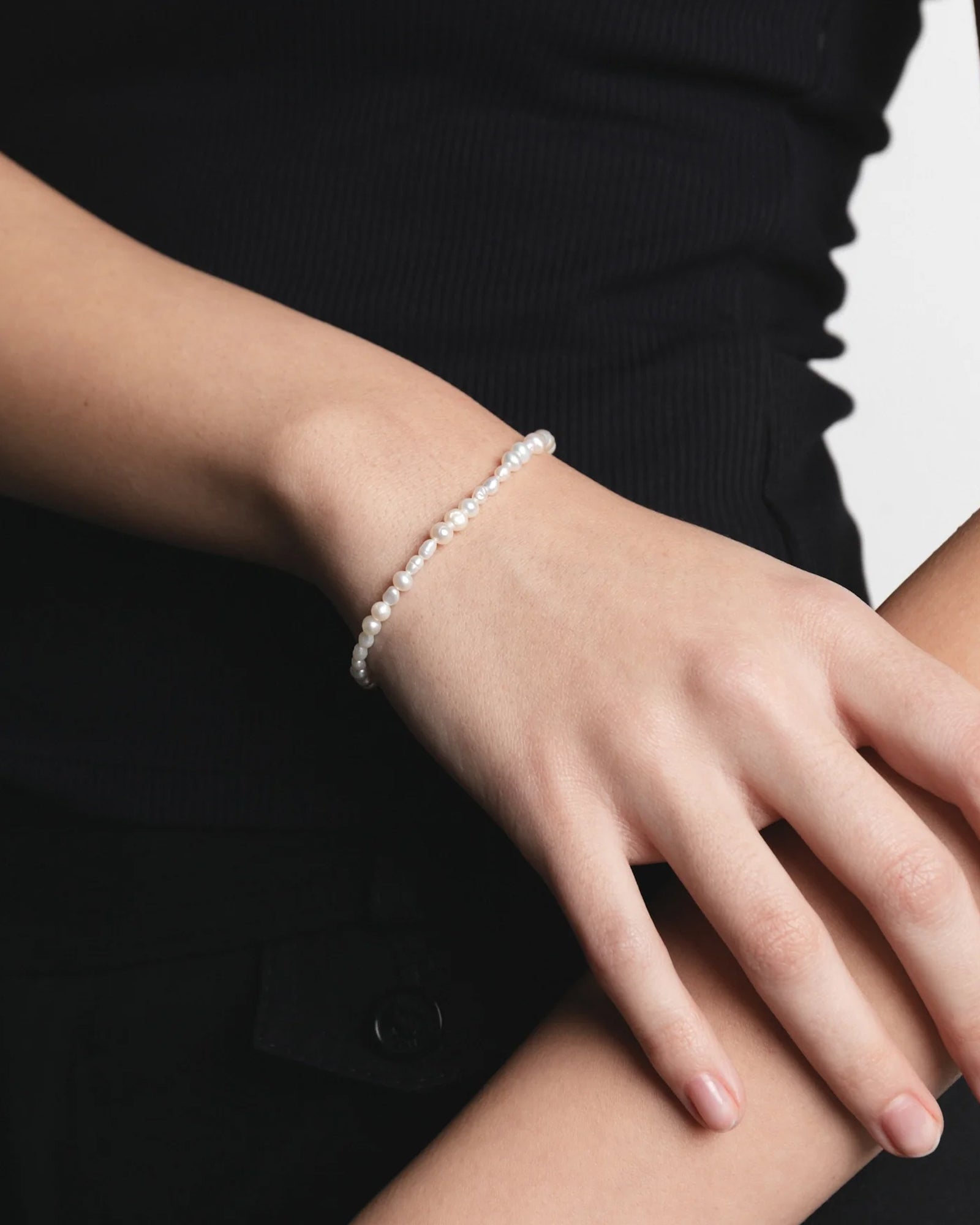 Amalie Bracelet Sterling Silver, Freshwater Pearl