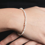 Amalie Bracelet Sterling Silver, Freshwater Pearl