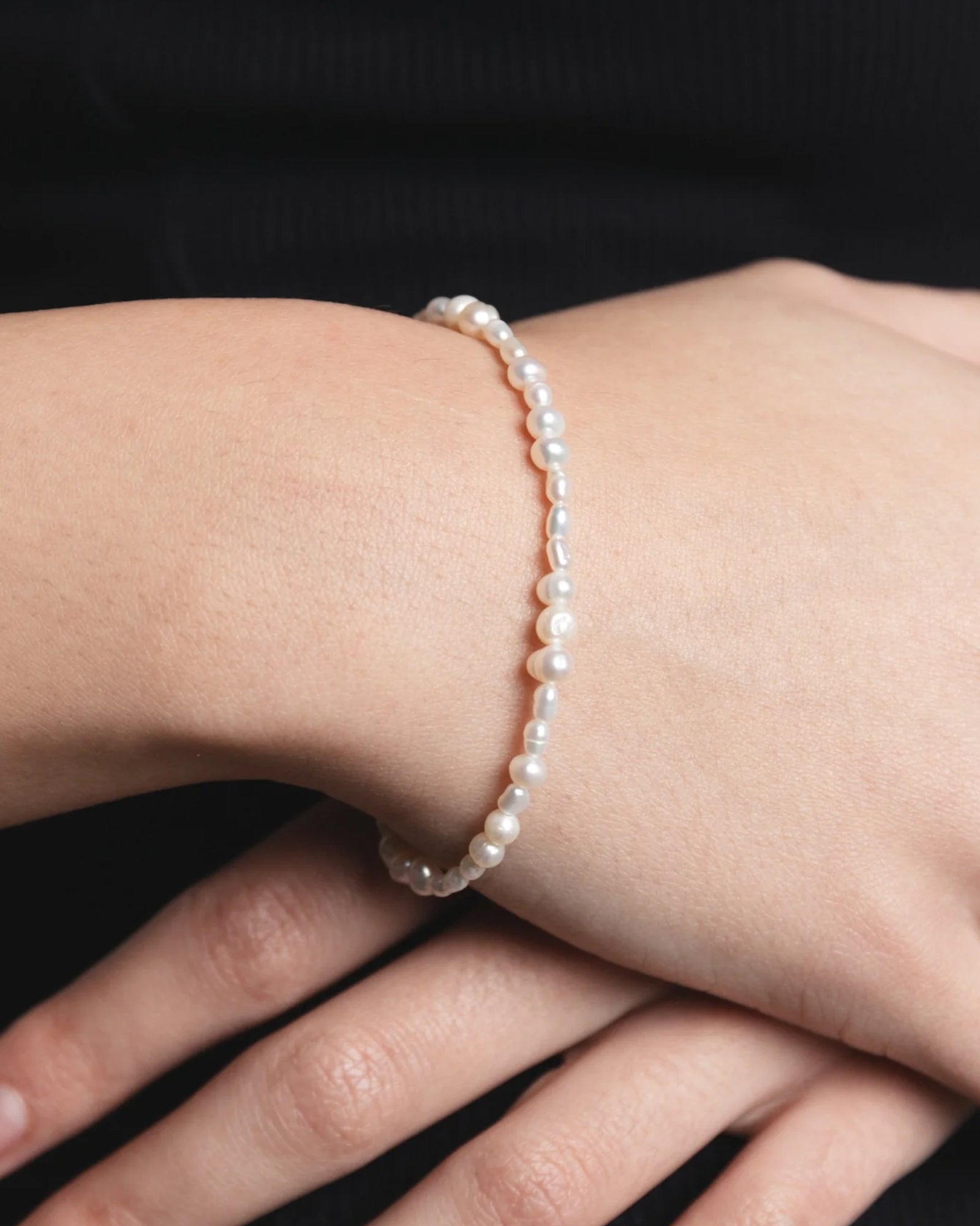 Amalie Bracelet Sterling Silver, Freshwater Pearl
