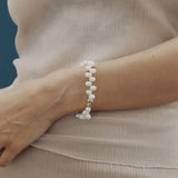 Leila Bracelet 14k Gold Plated, Freshwater Pearl
