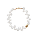 Leila Bracelet 14k Gold Plated, Freshwater Pearl