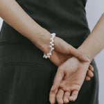 Leila Bracelet Sterling Silver, Freshwater Pearl