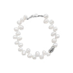 Leila Bracelet Sterling Silver, Freshwater Pearl