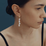 Leila Earrings 14k Gold Plated, Freshwater Pearl
