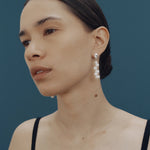 Leila Earrings Sterling Silver, Freshwater Pearl
