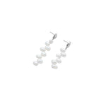 Leila Earrings Sterling Silver, Freshwater Pearl