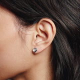 Cora Studs Sterling Silver, White Topaz
