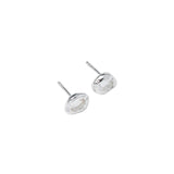 Cora Studs Sterling Silver, White Topaz