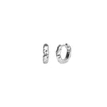 Wolf Circus-Organic Huggie Hoops-Earrings-Sterling Silver-Blue Ruby Jewellery-Vancouver Canada