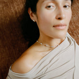 Felipa Collar Necklace Silver Plated