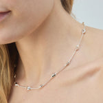 Felipa Collar Necklace Silver Plated