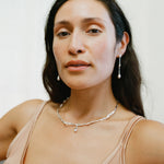 Finley Collar Necklace Silver Plated, Freshwater Pearl