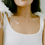 Norah Necklace Sterling Silver, Freshwater Pearl