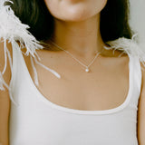 Norah Necklace Sterling Silver, Freshwater Pearl