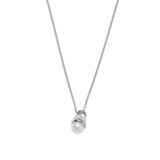 Norah Necklace Sterling Silver, Freshwater Pearl