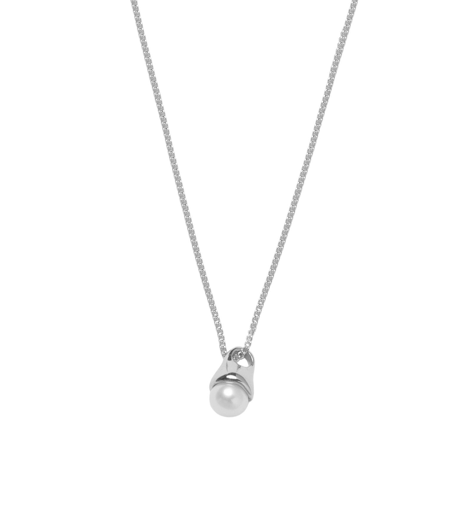 Norah Necklace Sterling Silver, Freshwater Pearl